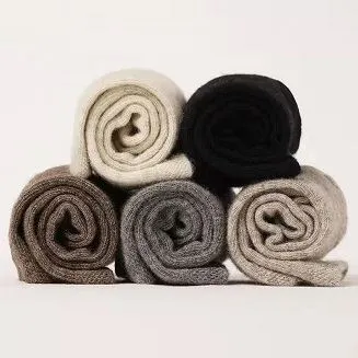 Calcetines de anillo de lana de invierno Calcetines de tubo medio