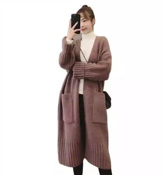 ​suéter de punto tipo cárdigan de talla grande para mujer