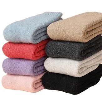 Calcetines de invierno para mujer Calcetines cálidos de lana de coral de cachemira